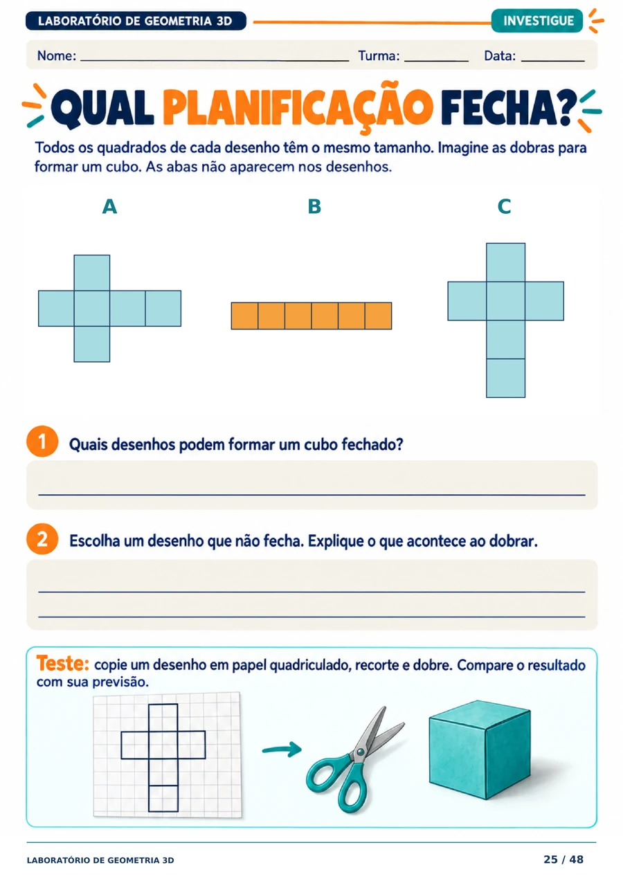 Investigação: qual planificação fecha?